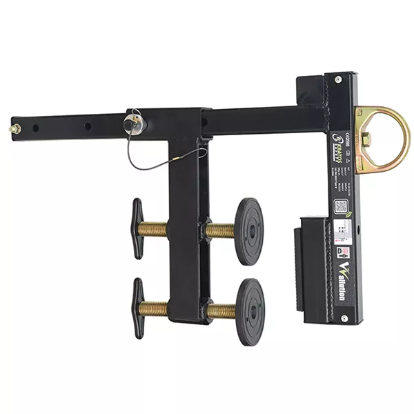 Point d`ancrage transportable pour parapet